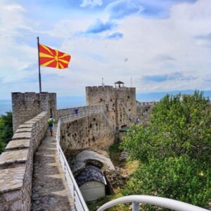 Ohrid kasteel muur